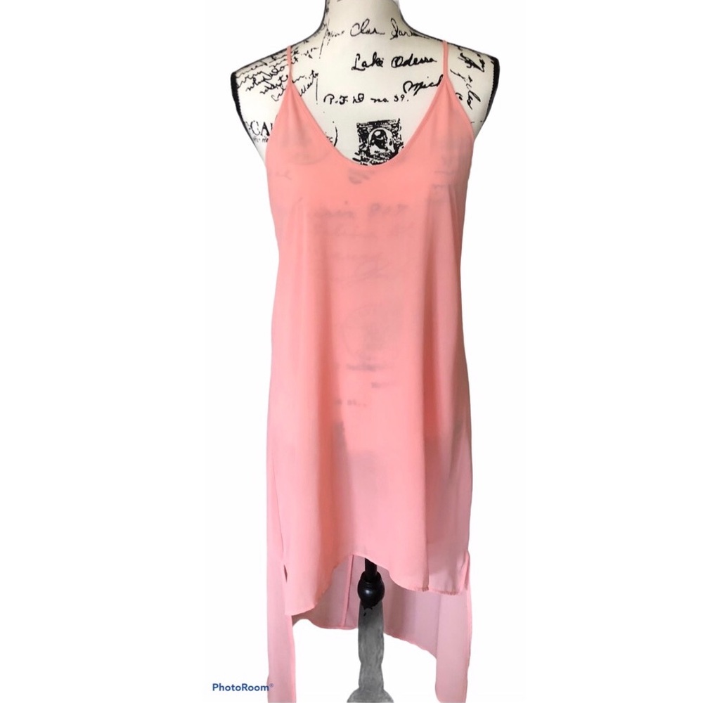 Dress chiffon sundress peachy open back womens